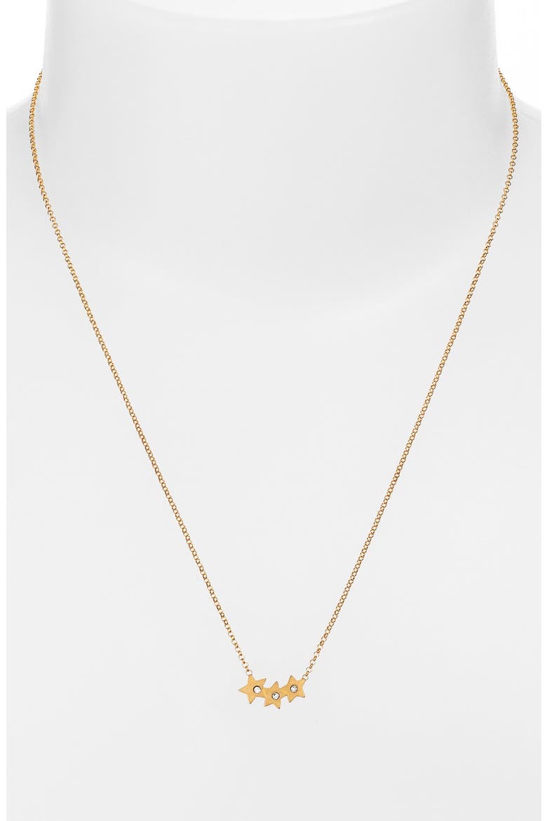 'Swarovski Reminders' Pendant Necklace, Alternate, color, GOLD- STAR