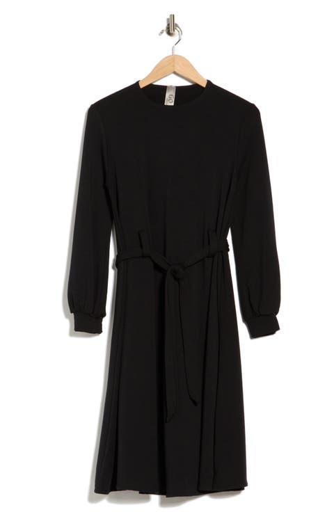 Long Sleeve Tie Waist Dress