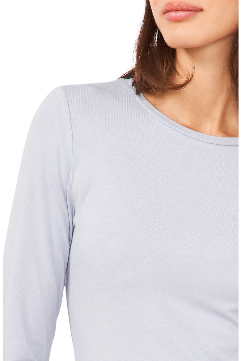 Crewneck Long Sleeve T-Shirt, Alternate, color, BLUE FOG