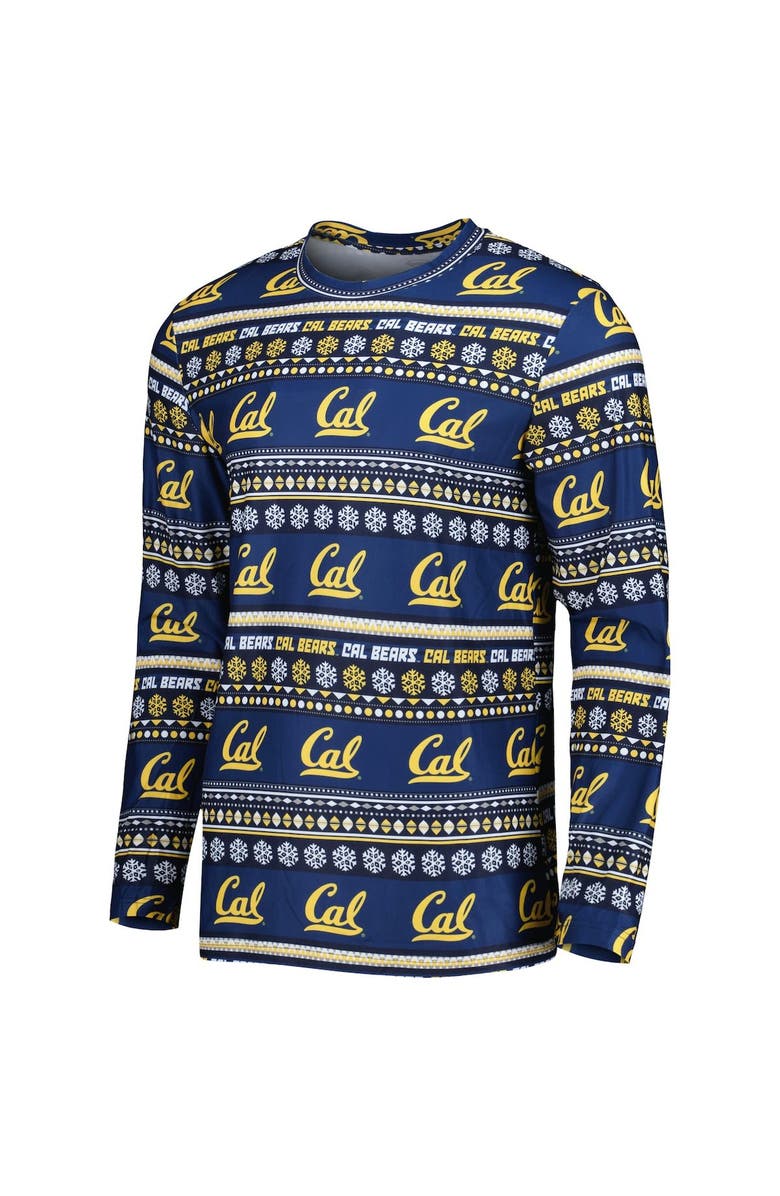 CONCEPTS SPORT Men's Concepts Sport Navy Cal Bears Swivel Long Sleeve T-Shirt & Pants Sleep Set, Alternate, color, Navy