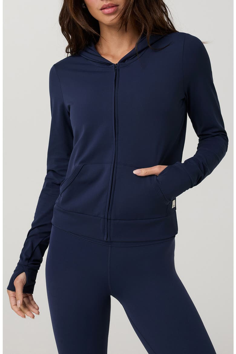 Allthefeels Full Zip Performance Hoodie, Main, color, BLUE COAST