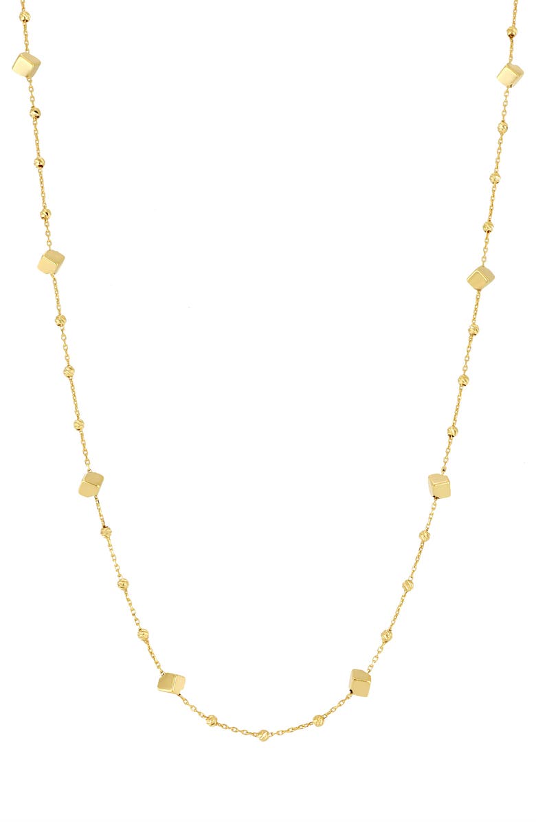 Bony Levy 14K Gold Mykonos Station Necklace, Main, color, 14K Yellow Gold