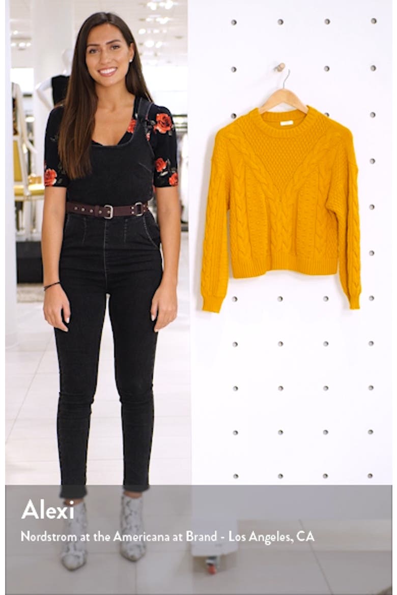 x Claudia Sulewski Cable Sweater video
