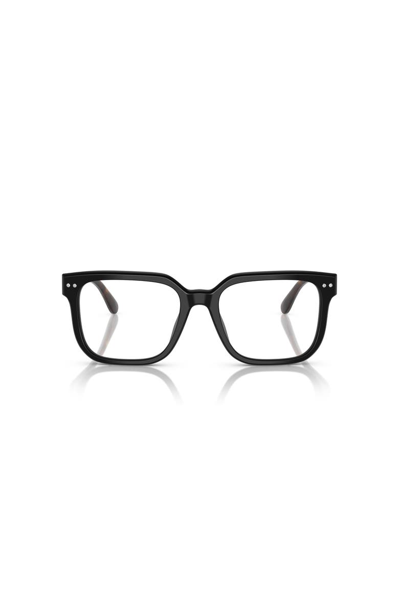 Ralph Lauren 51mm Rectangle optical glasses, Alternate, color, Black