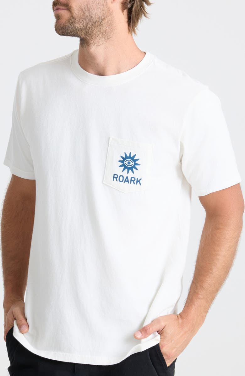 Roark Guideworks Pocket Graphic T-Shirt, Main, color, Off White