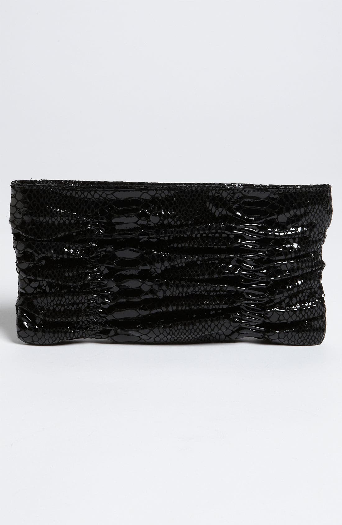 'Webster' Clutch, Alternate, color, BLACK PATENT PYTHON
