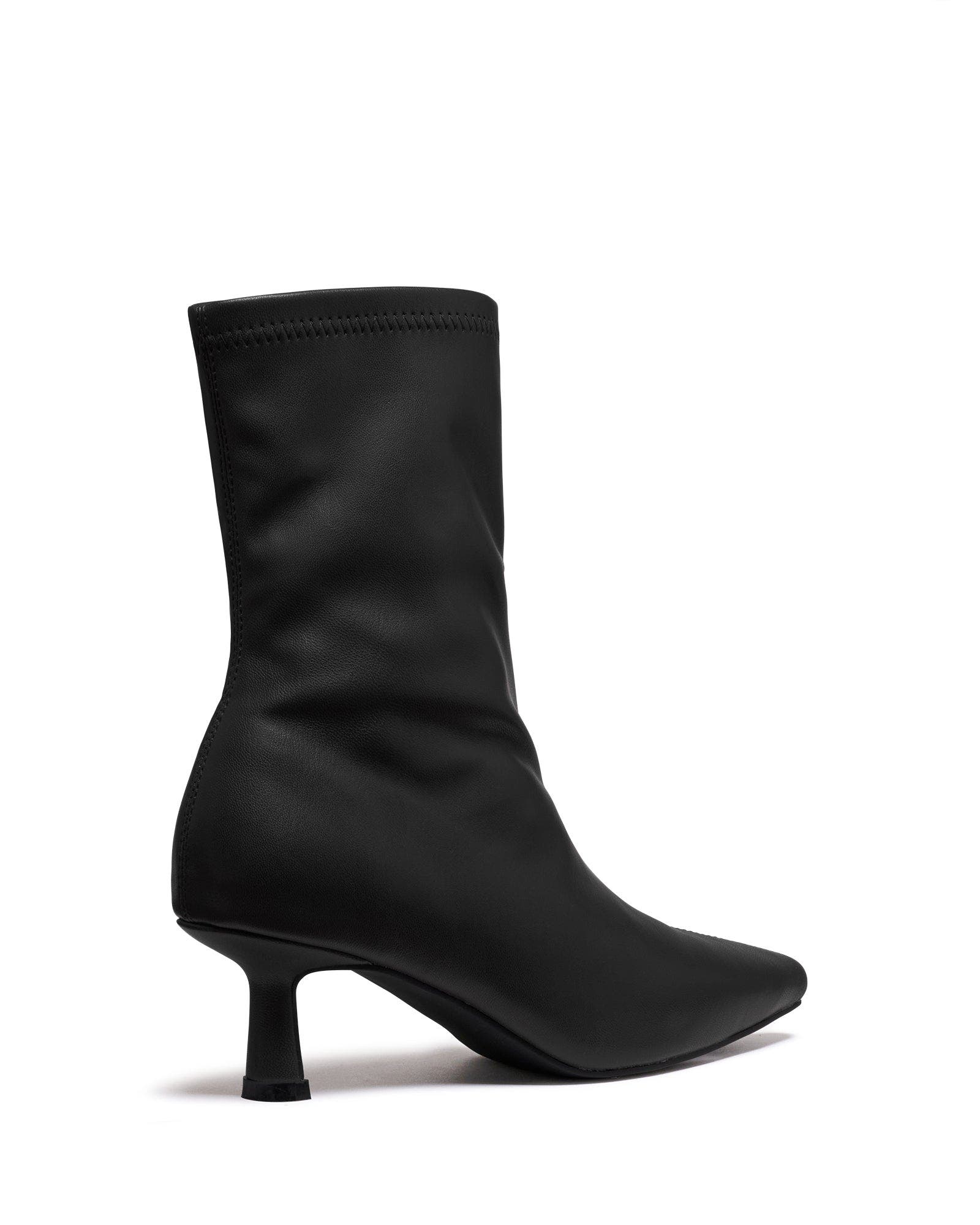 Therapy Australia Keeley Ankle Boot, Alternate, color, Black Stretch Pu
