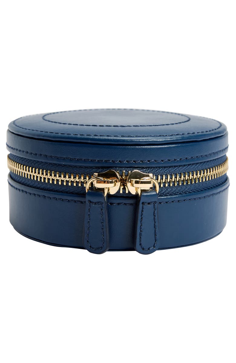 WOLF Sophia Round Zip Case, Main, color, Indigo