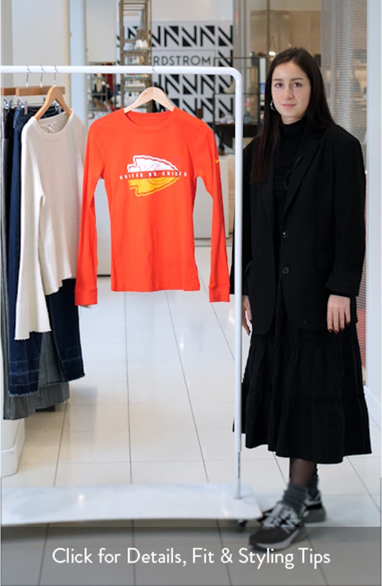 Women's Nike Red Kansas City Chiefs Prime Split Long Sleeve T-Shirt, sales video thumbnail