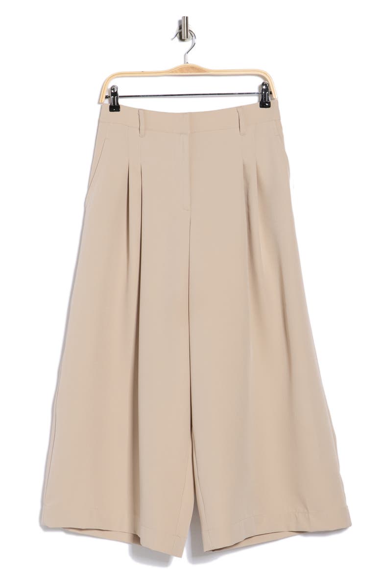 Pleated Culottes, Alternate, color, PUMICE
