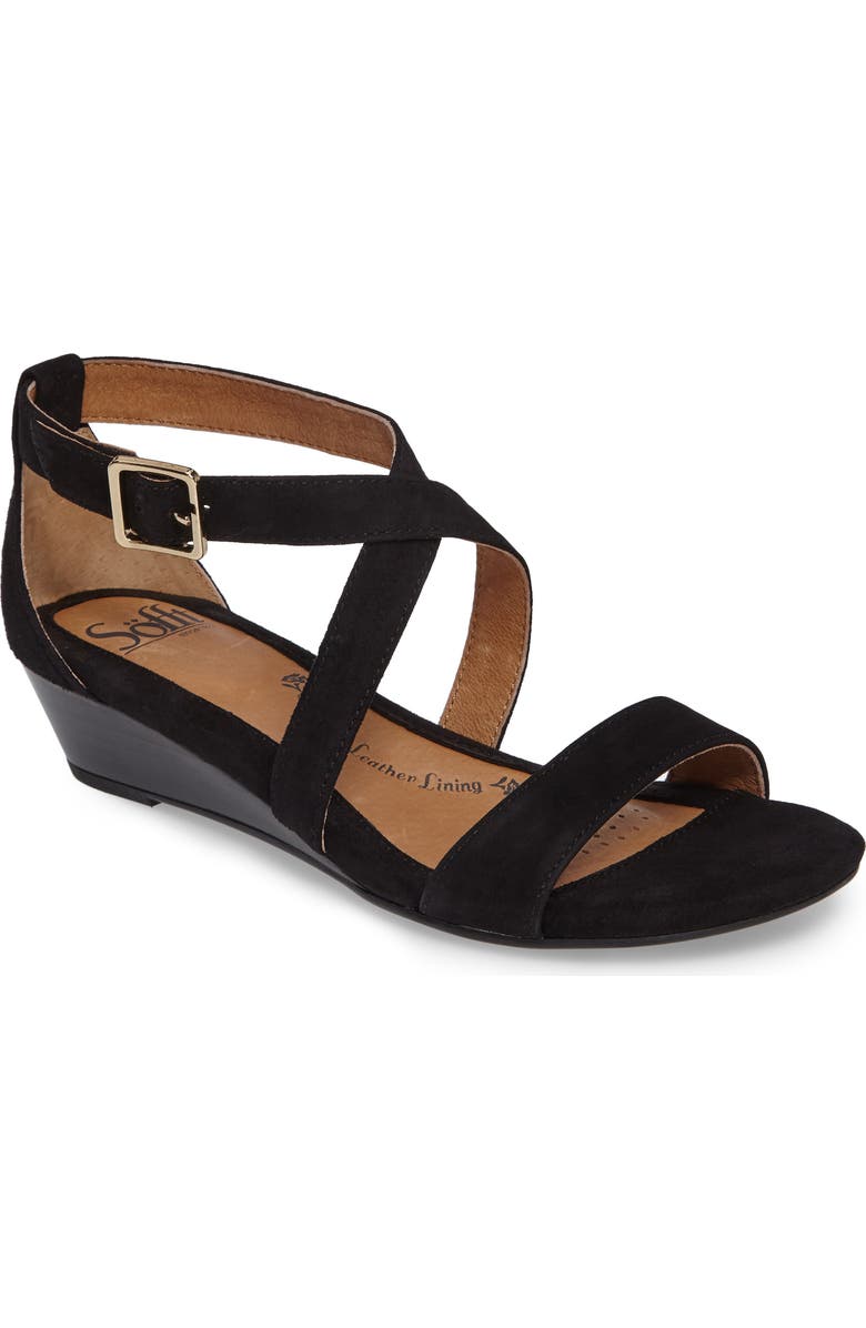 Söfft 'Innis' Low Wedge Sandal, Main, color,
