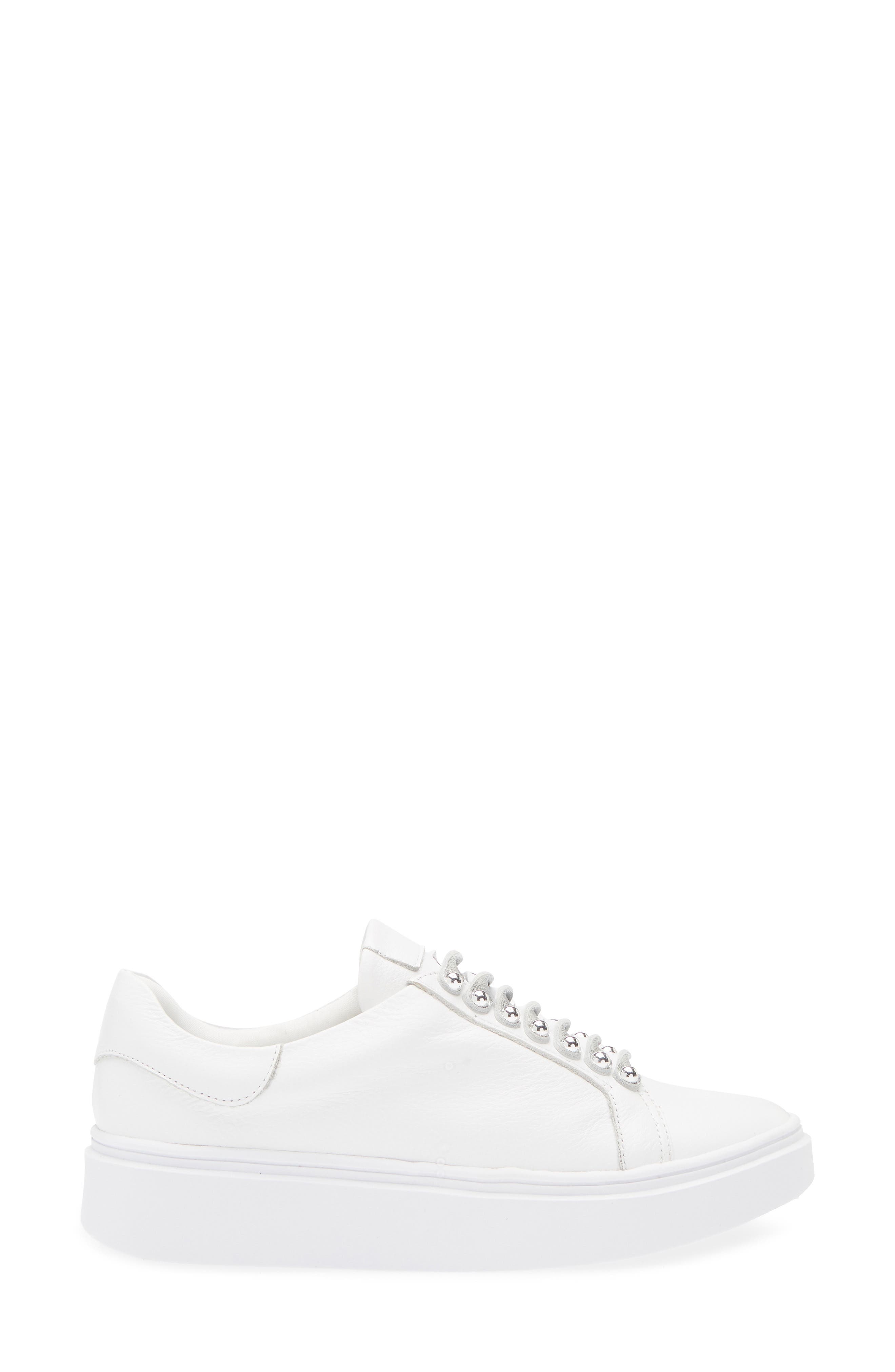 Chocolat Blu Vega Sneaker, Alternate, color, White Leather