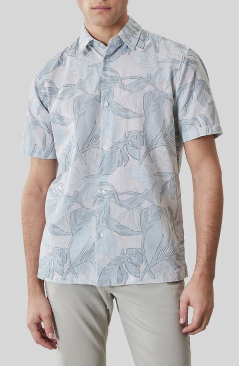 Stratford Cotton Short Sleeve Button-Up Shirt