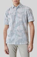 Robert Barakett Stratford Cotton Short Sleeve Button-Up Shirt
