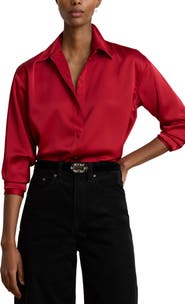Lauren Ralph Lauren Satin Charmeuse Shirt