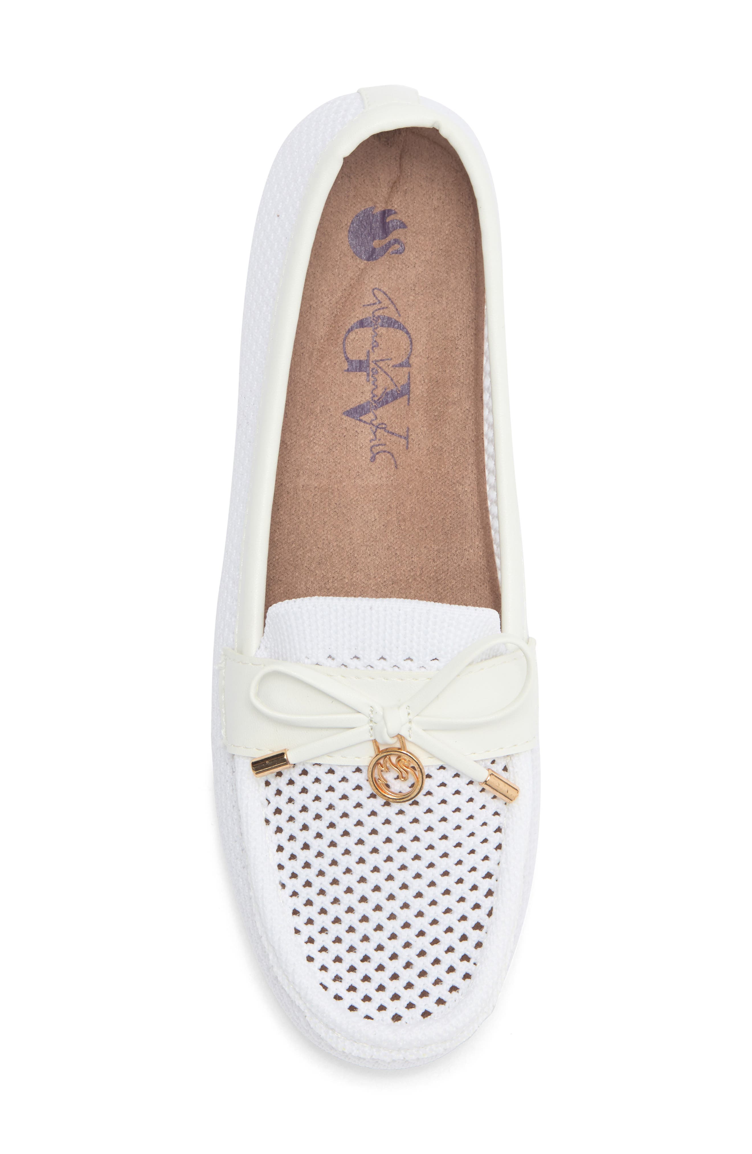 Madeleine Slip On Loafer, Alternate, color, WHITE