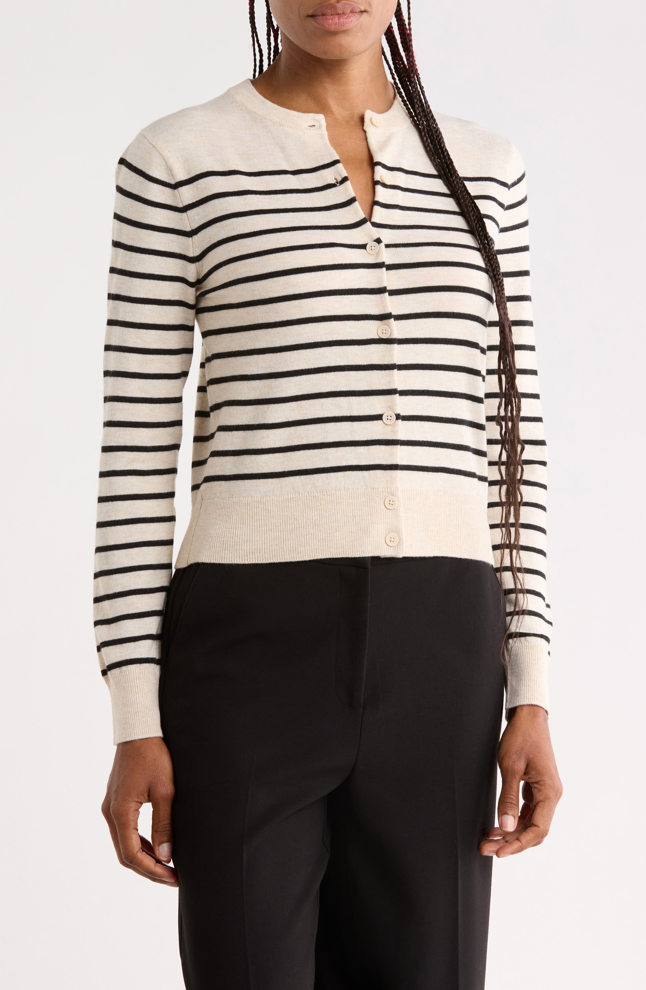 BEIGE O- BLACK ZEPHYR STRIPE
