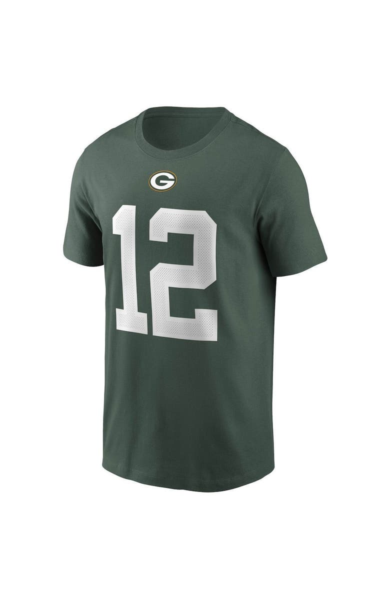 Nike Men's Nike Aaron Rodgers Green Green Bay Packers Name & Number T-Shirt, Alternate, color, 