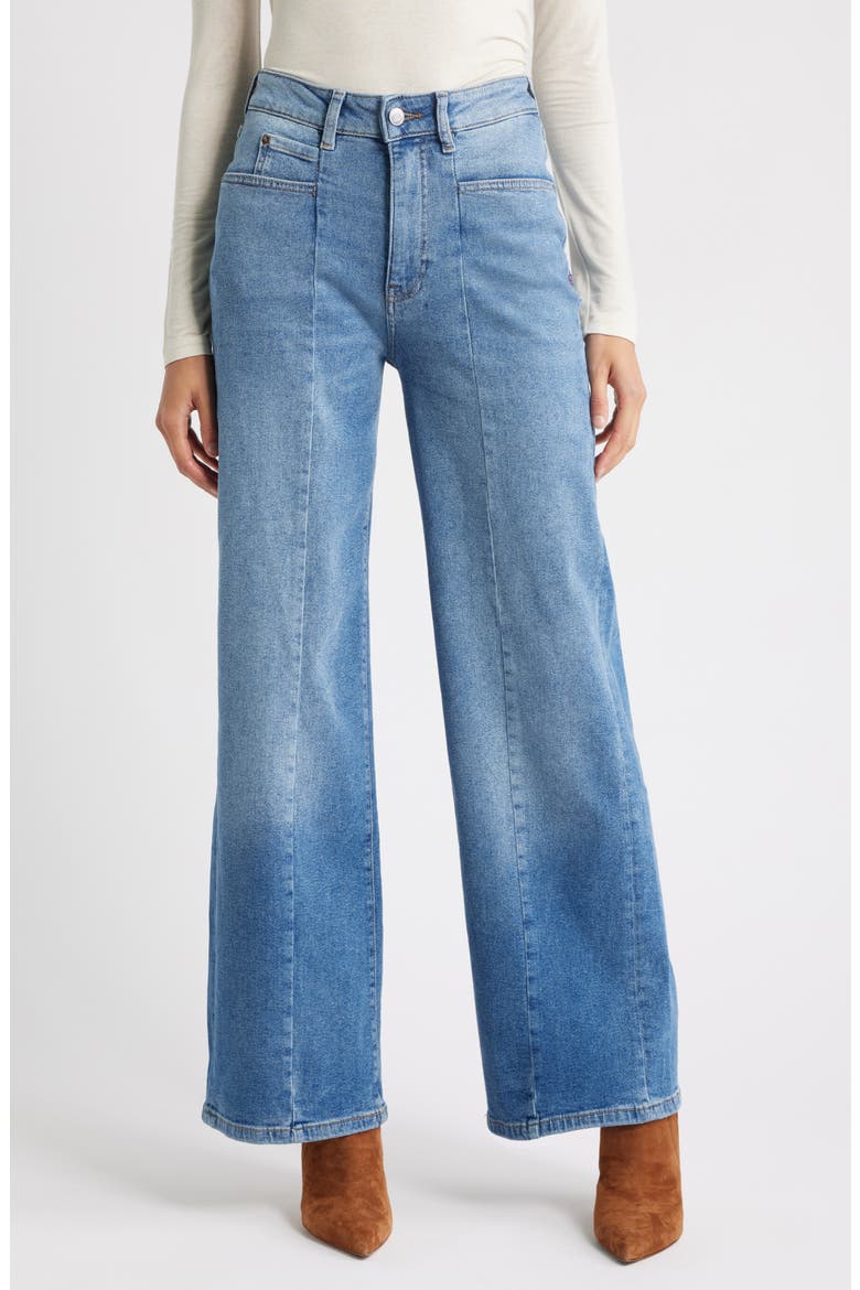 High Waist Wide Leg Jeans, Main, color, EVER AFTER BLUES