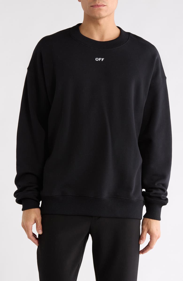 Off-White Skate Logo Sweatshirt, Main, color, Black-White