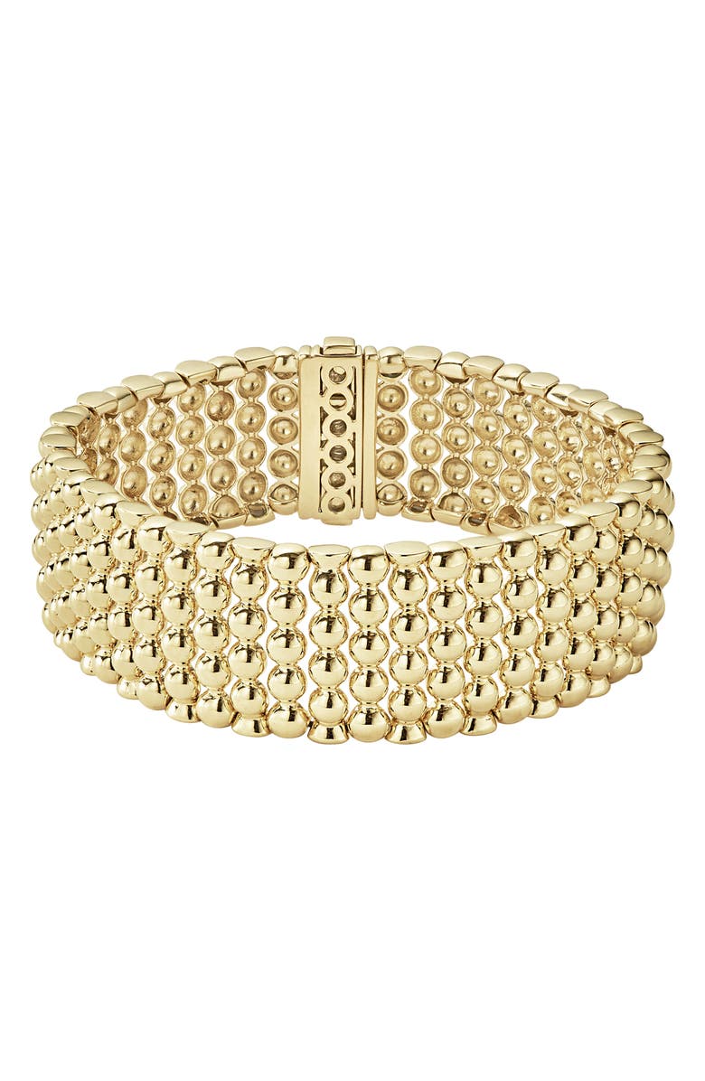 LAGOS Caviar Gold Bold Wide Rope Bracelet, Main, color,