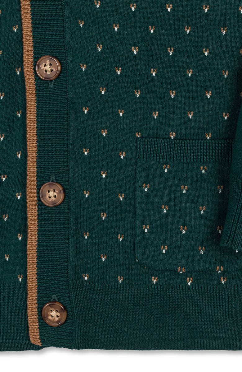 Hope & Henry Kids' Organic Long Sleeve Tipped Cardigan Sweater, Alternate, color, 