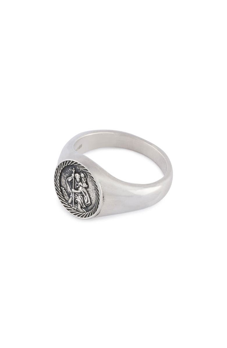 Serge DeNimes St. Christopher Signet Ring, Alternate, color, 