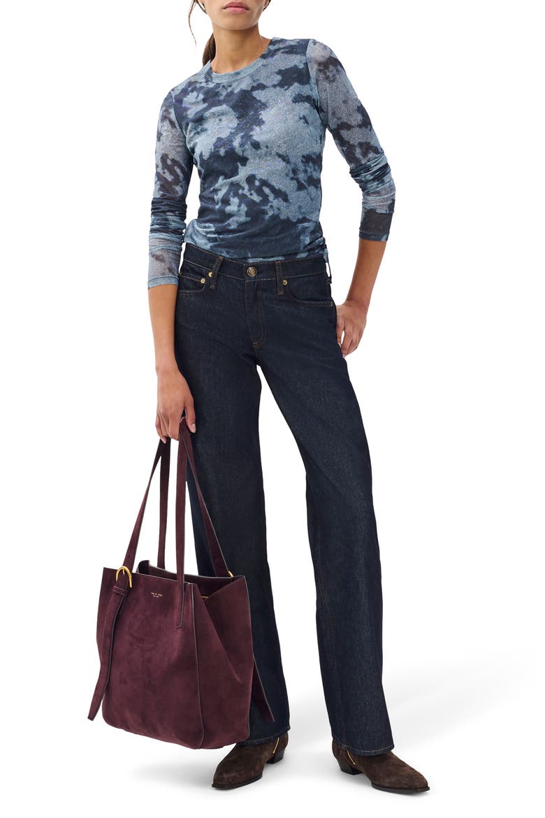Cam Low Rise Relaxed Straight Jeans, Alternate, color, TWIRINSE