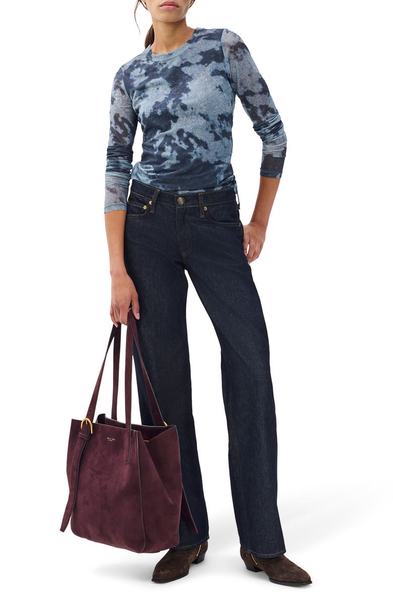 rag & bone Saige Low Rise Relaxed Straight Leg Jeans, Alternate, color, Twirinse