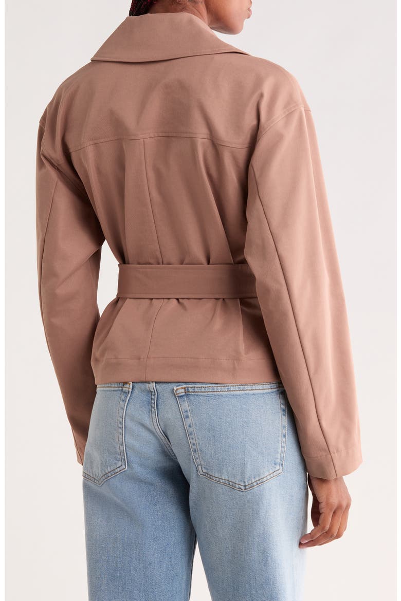 Short Trench Jacket, Alternate, color, TAN SMOKE