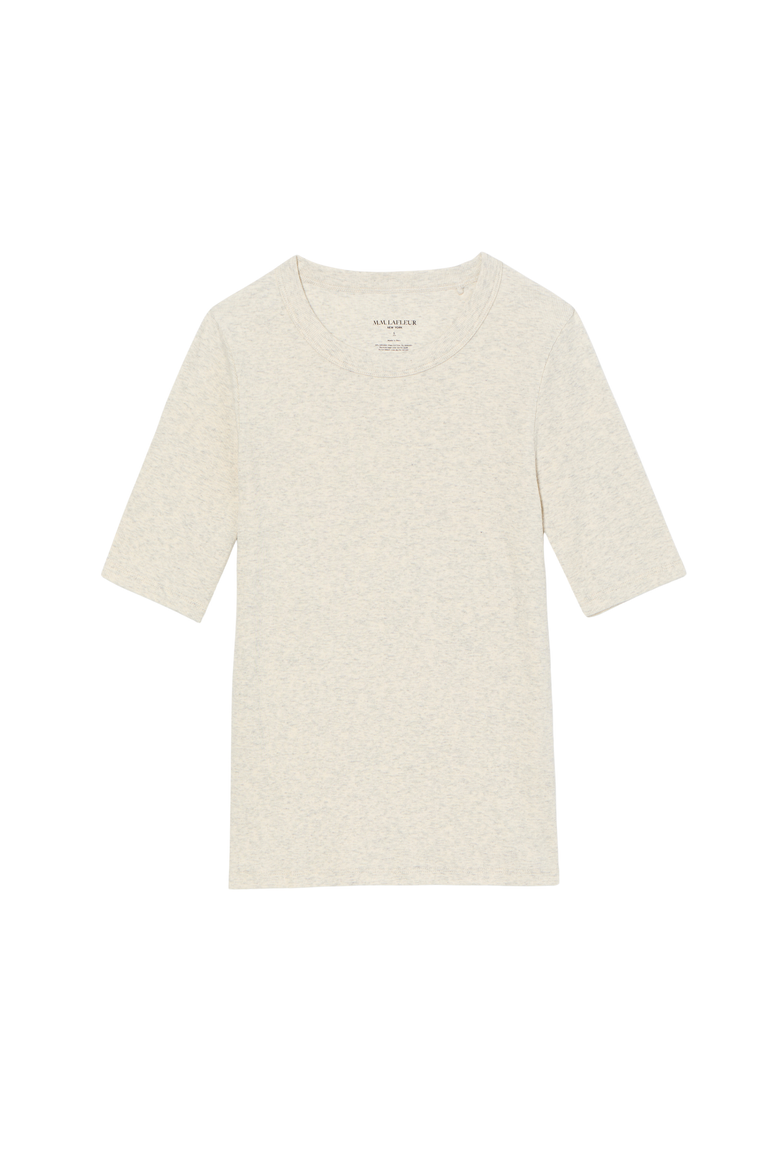 Chana Fitted T-Shirt, Alternate, color, Beige Melange
