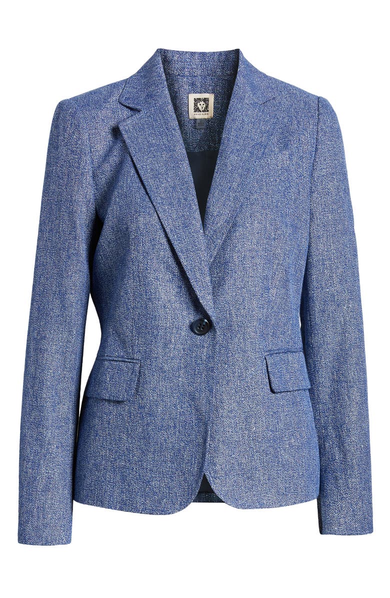 Anne Klein Crossdye Cotton & Linen Jacket, Alternate, color, 