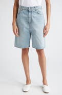 LOULOU DE SAISON Isu Organic Cotton Denim Shorts