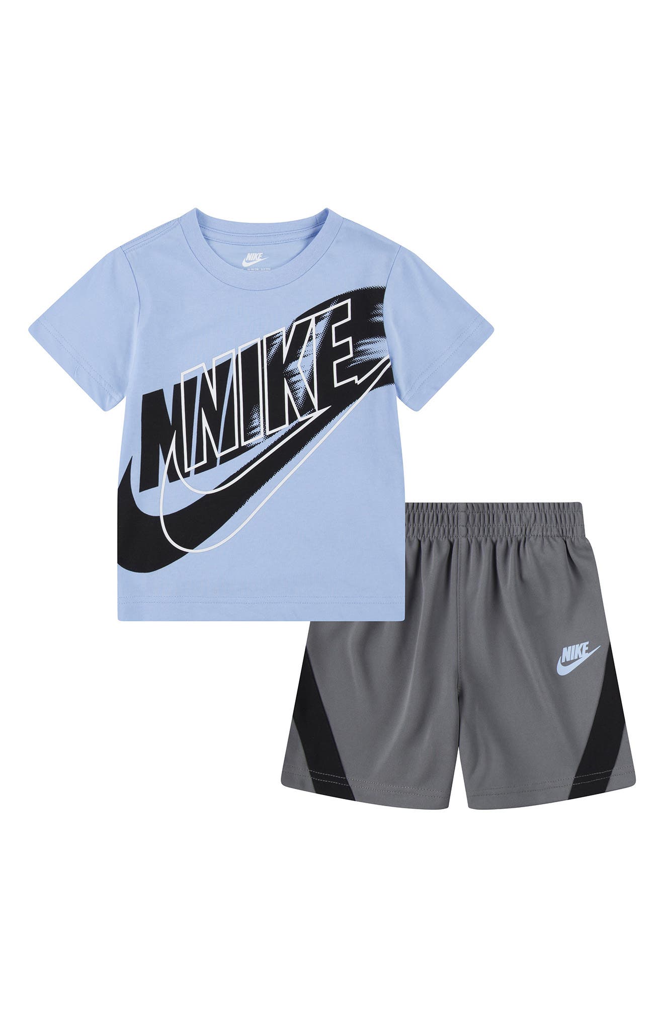 Nike Kids' On the Move Logo Graphic T-Shirt & Shorts Set