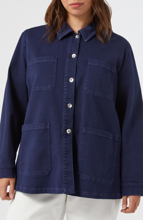 Shop Marina Rinaldi Jimco Denim Chore Jacket In China Blue