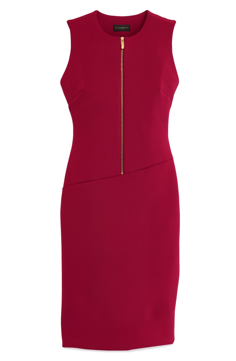 Donna Karan New York Sleeveless Sheath Dress, Alternate, color, Sangria