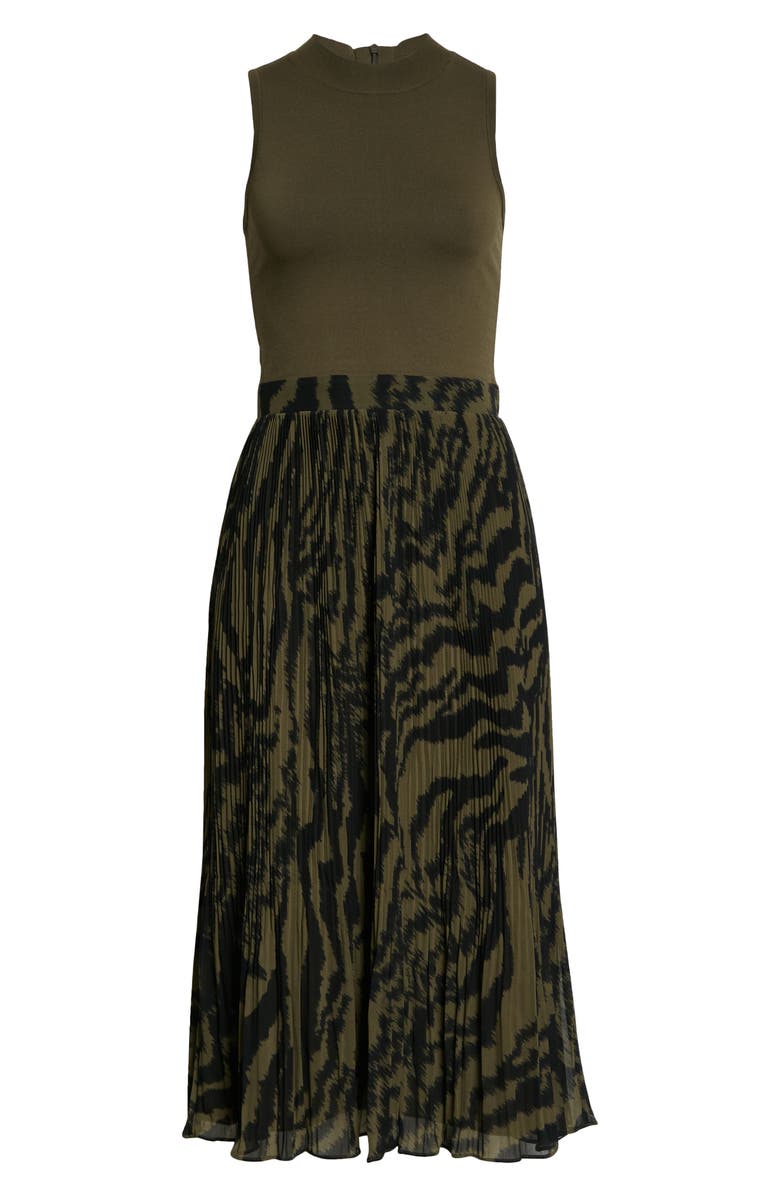 Ted Baker London Faux Two-Piece Midi Dress, Alternate, color, Olive