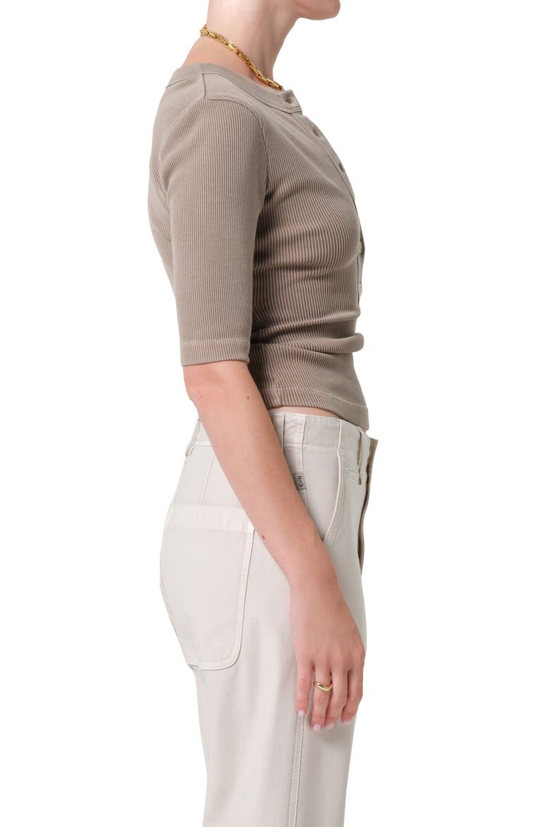 Nali Rib Henley, Alternate, color, SAND ATLAS BROWN