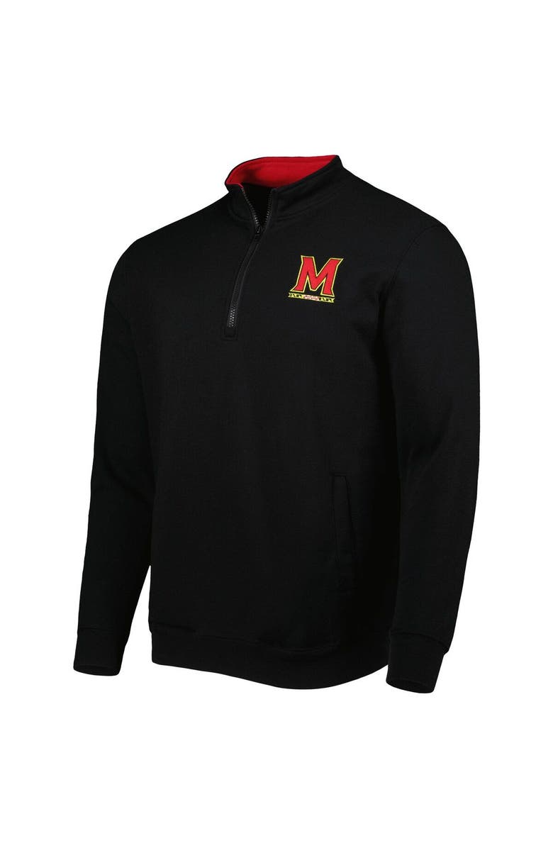 COLOSSEUM Men's Colosseum Black Maryland Terrapins Tortugas Quarter-Zip Sweatshirt, Alternate, color, Black
