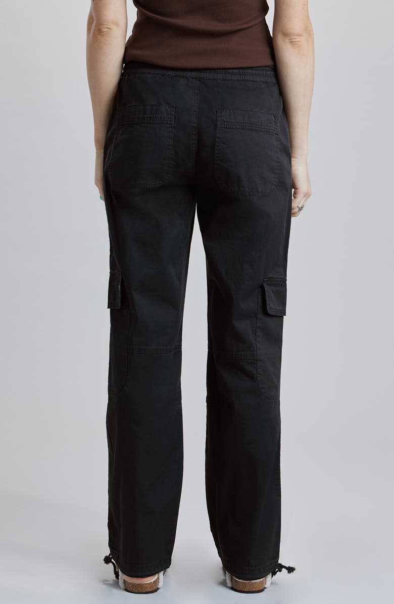SUPPLIES BY UNIONBAY Tabitha Straight Leg Stretch Cotton Twill Cargo Pants, Alternate, color, Black