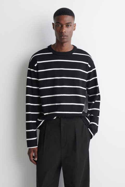 Relaxed Jersey Interlock Long-sleeved T-shirt