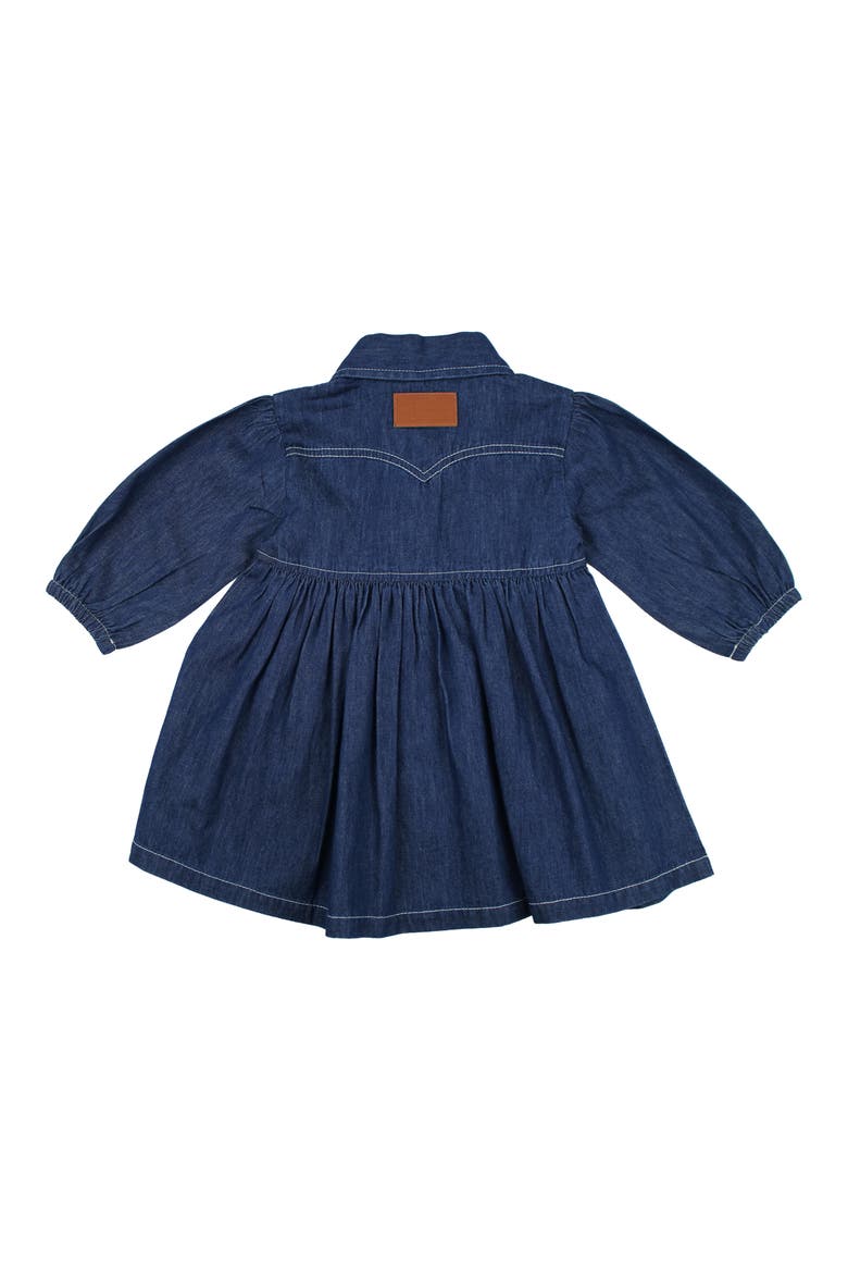 Western Organic Cotton Dress, Alternate, color, TRUE BLUE