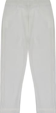 Busy Bees Leggings Cream Ribbed Knit