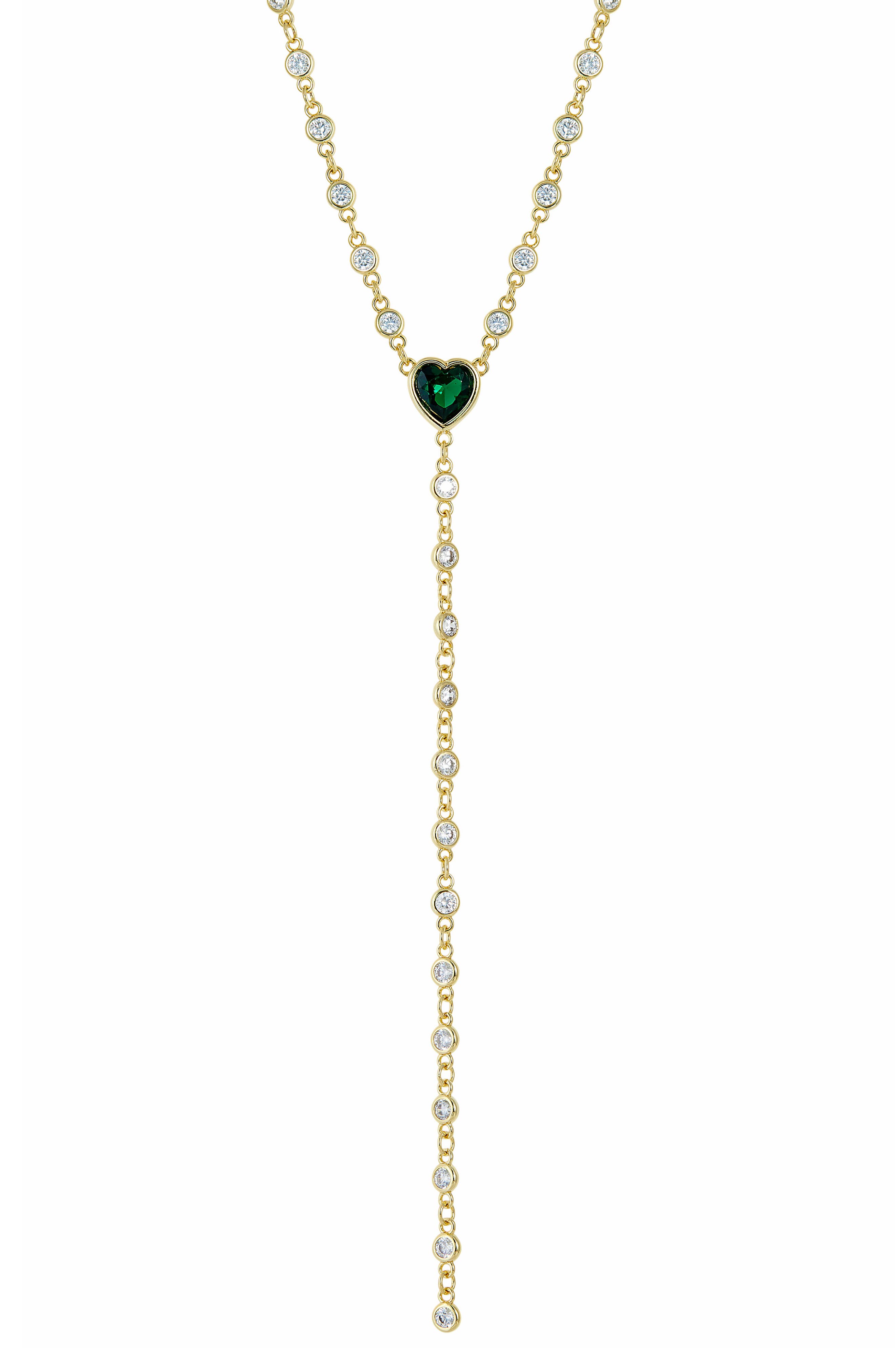 SAVVY CIE JEWELS By the Yard Cubic Zirconia Y-Necklace