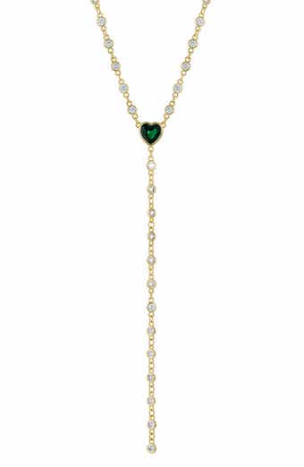 SAVVY CIE JEWELS By the Yard Cubic Zirconia Y-Necklace