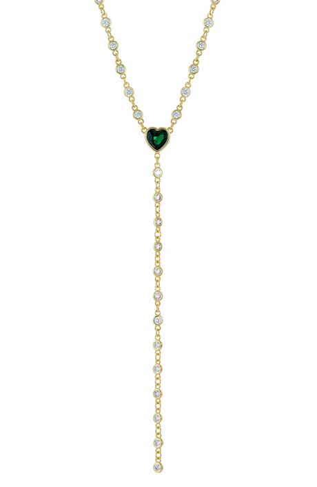 SAVVY CIE JEWELS By the Yard Cubic Zirconia Y-Necklace