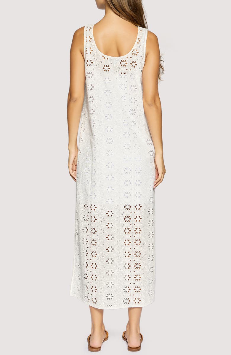Lost + Wander Dolce Marina Eyelet Lace Maxi Dress, Alternate, color, White