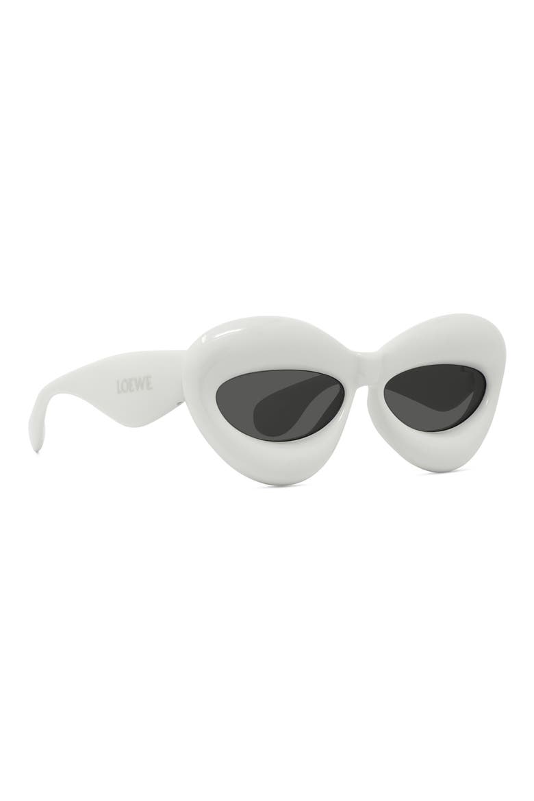 55mm Cat Eye Sunglasses, Alternate, color, GREY / SMOKE