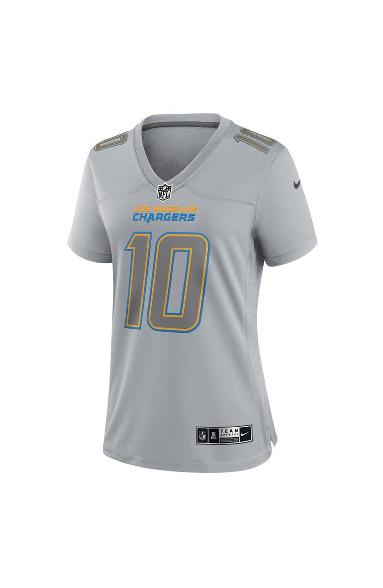 Nike Women's Nike Justin Herbert Gray Los Angeles Chargers Atmosphere Fashion Game Jersey, Alternate, color, Gray