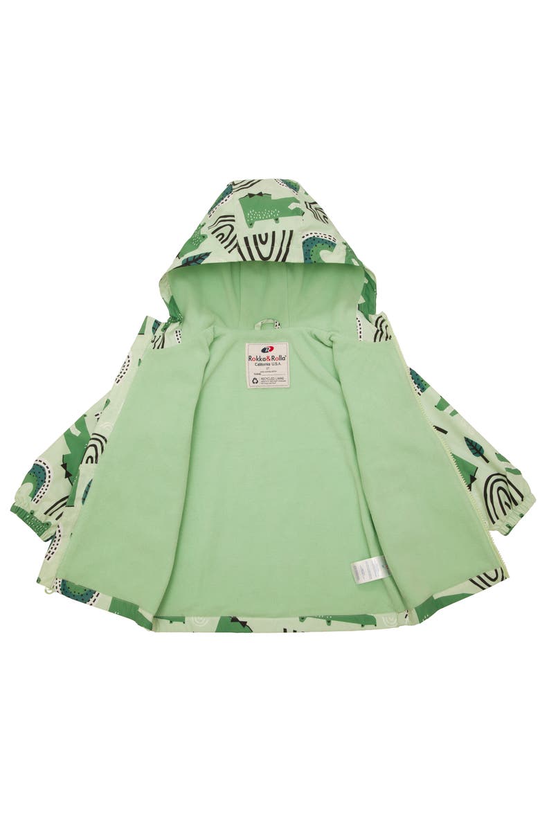 Rokka&Rolla Lightweight Fleece Lined Windbreaker Jacket, Alternate, color, Crocodile